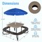Kids Outdoor Play Table with Collapsible Umbrella and Heavy-Duty Metal Frame